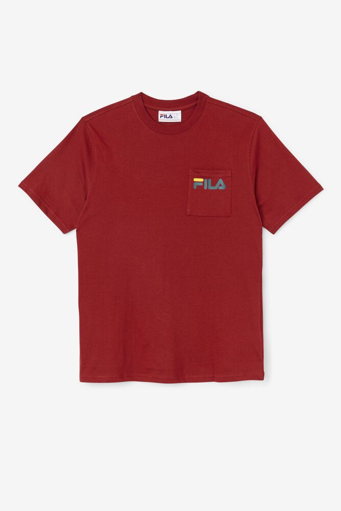 Fila Miesten Paidat Curtis Pocket Punainen - FEGC-07428